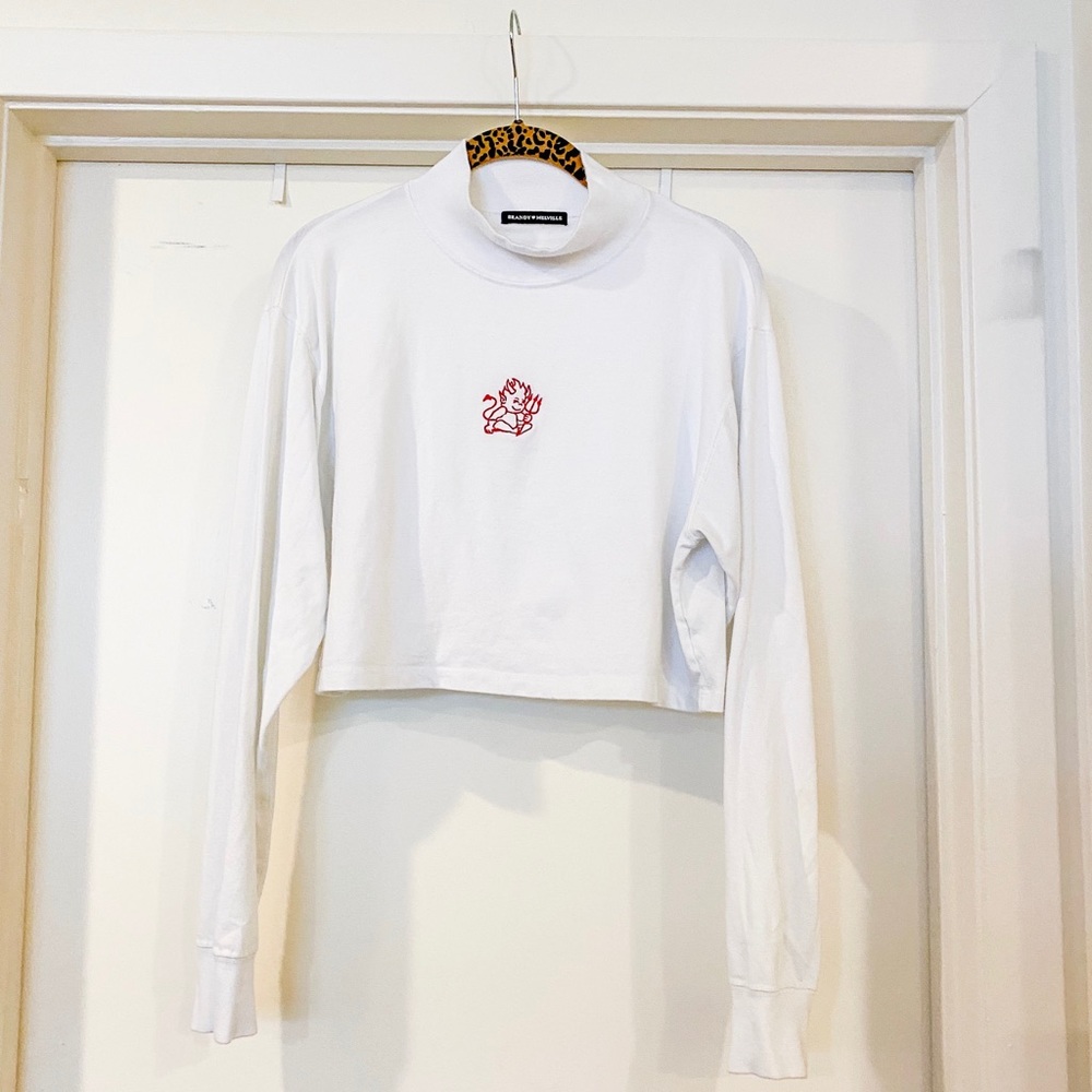 Brandy Melville Angela baby devil turtleneck top